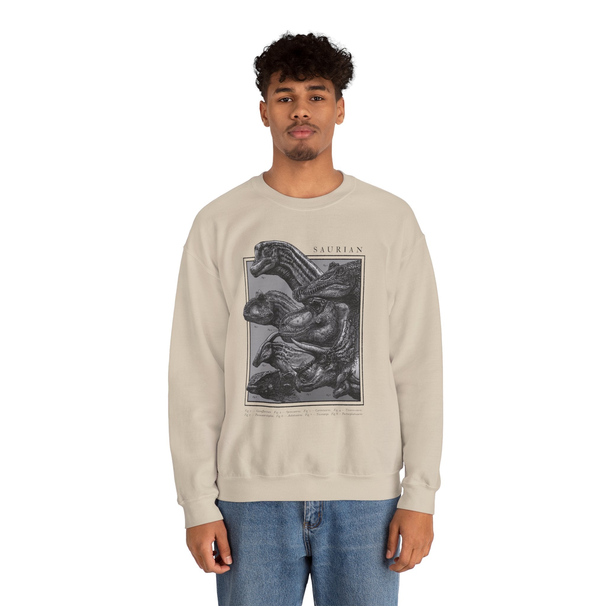 Saurian Crewneck Sweatshirt - Sand