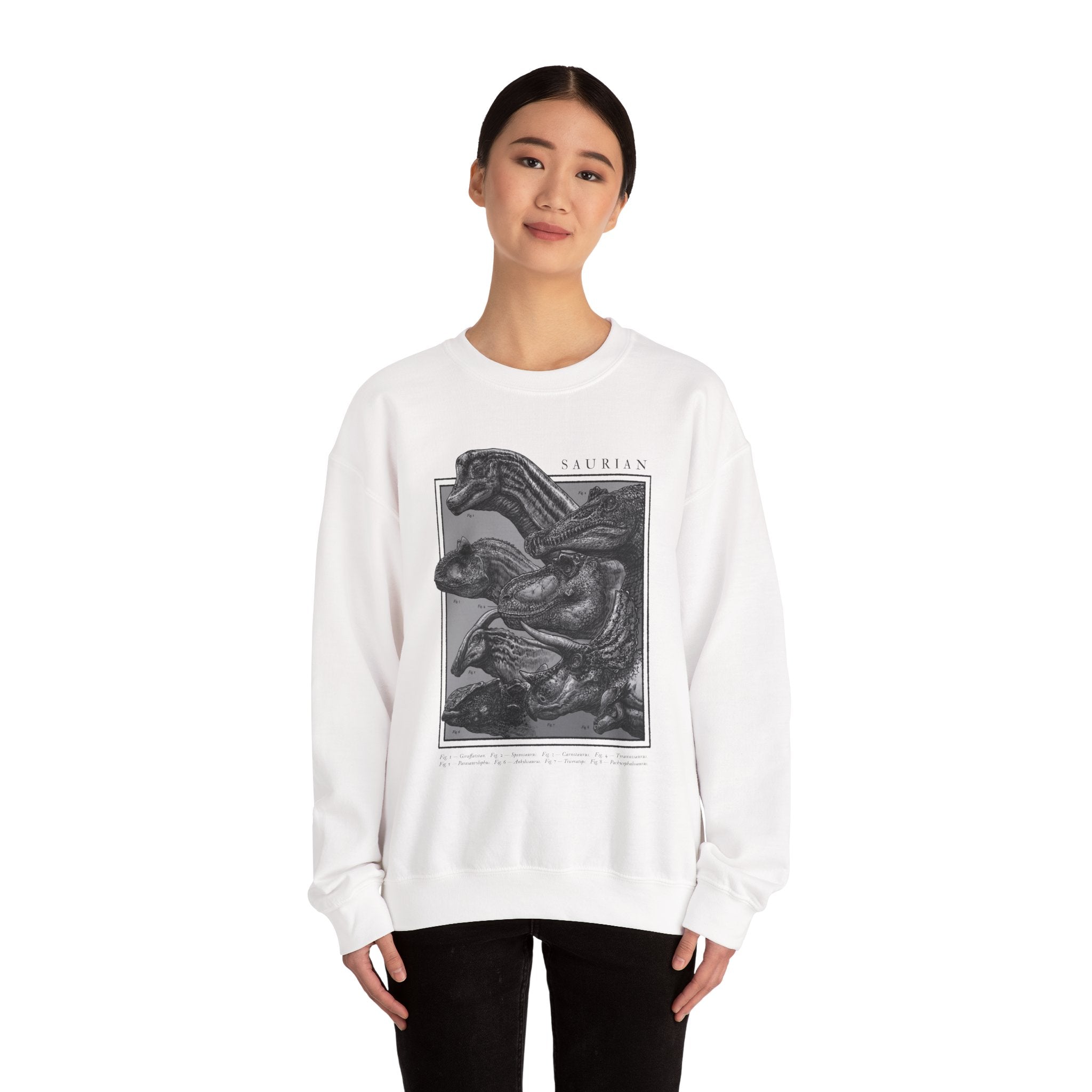 Saurian Crewneck Sweatshirt - White