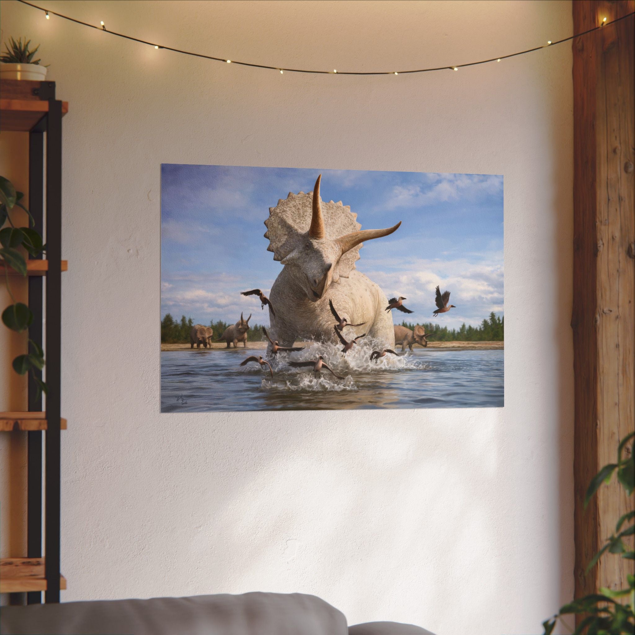 The Albino Triceratops Poster