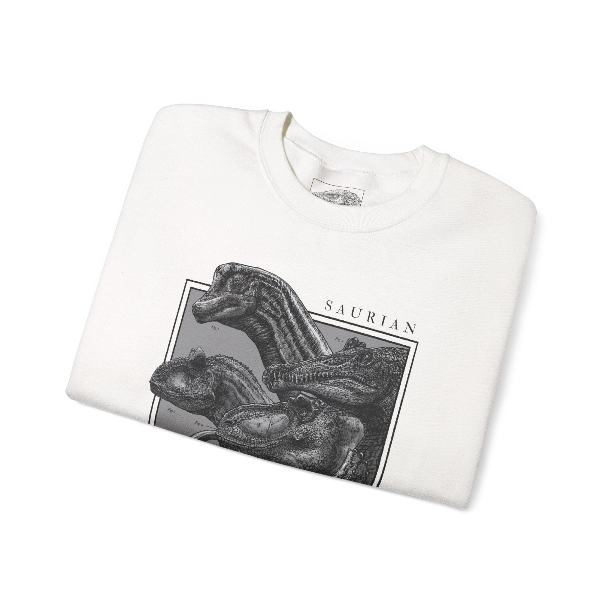 Saurian Crewneck Sweatshirt - White