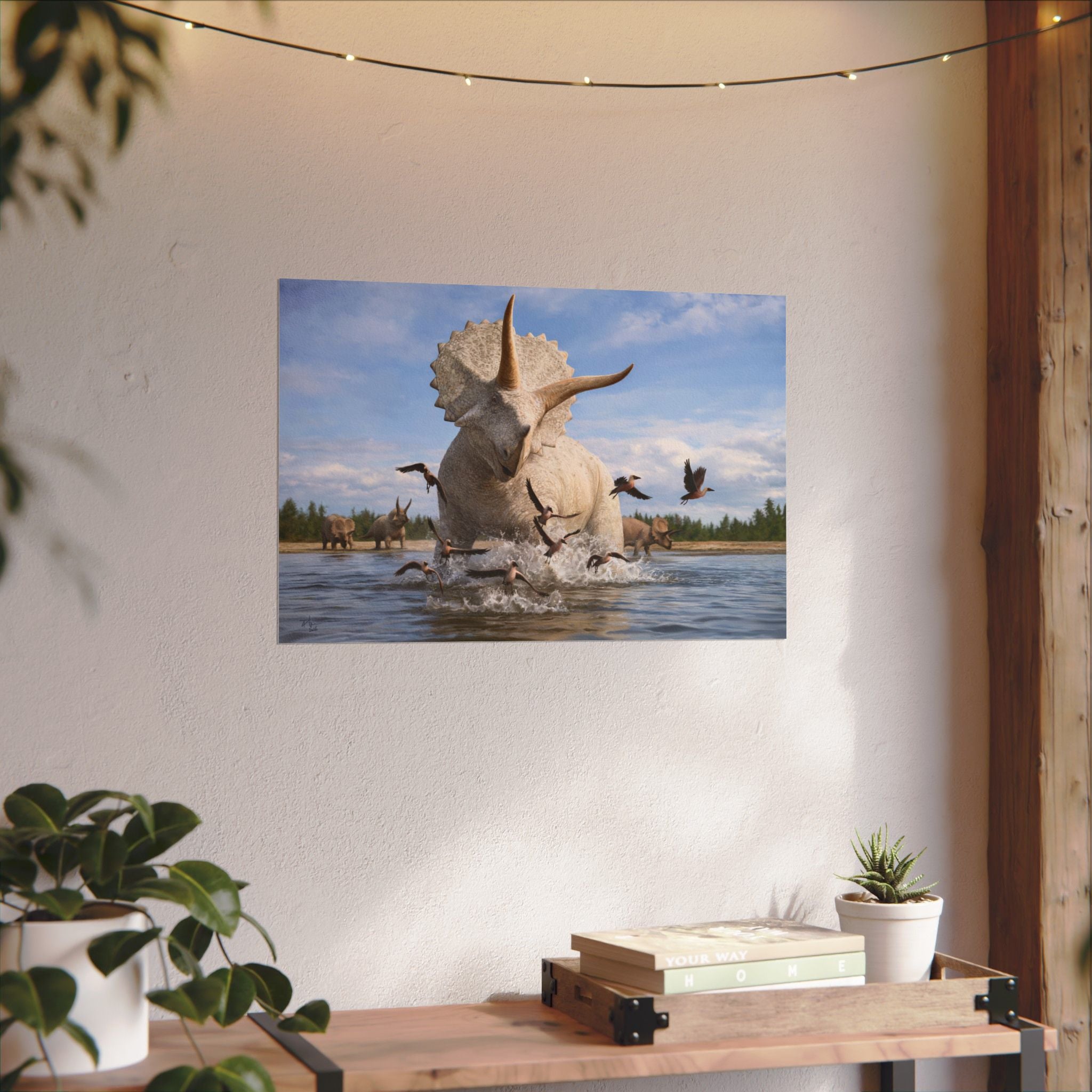 The Albino Triceratops Poster