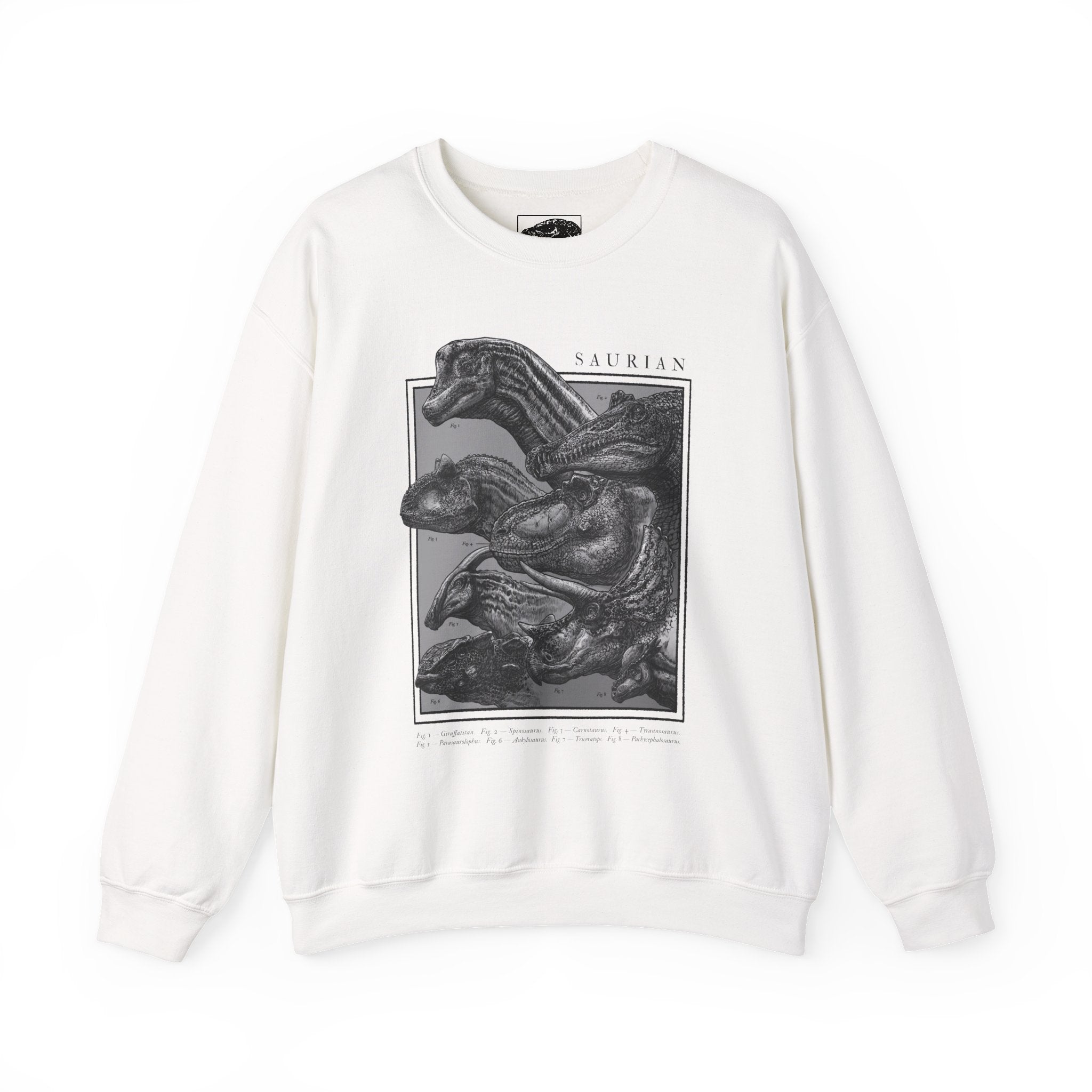 Saurian Crewneck Sweatshirt - White