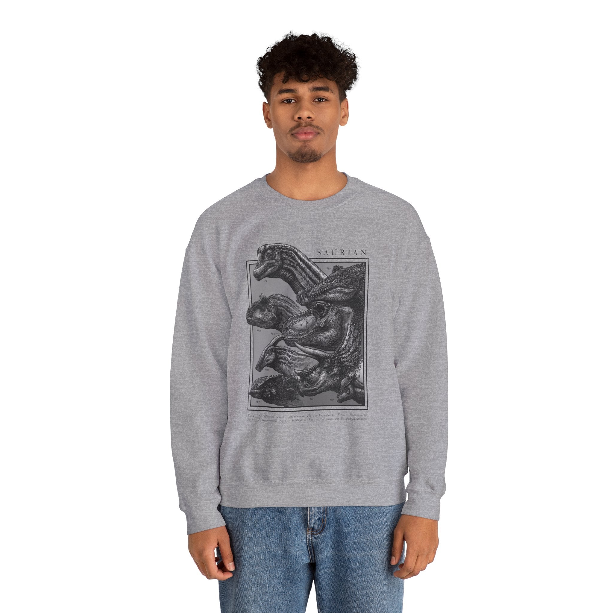 Saurian Crewneck Sweatshirt - Sport Grey